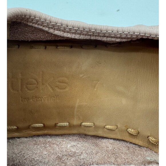 Tieks By Gavrieli Ballet Flats Pink Leather Size 7 Foldable - Picture 6 of 11